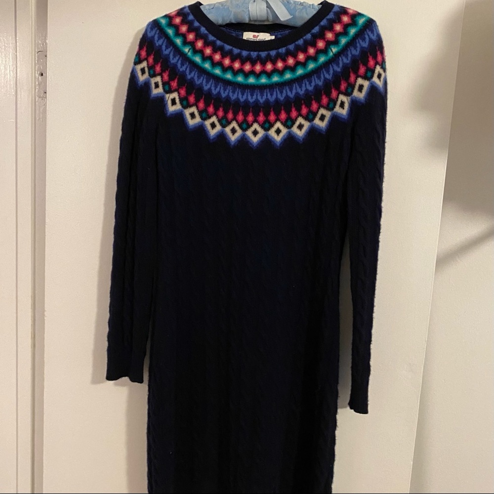 Vineyard Vines fair isle sweater dress